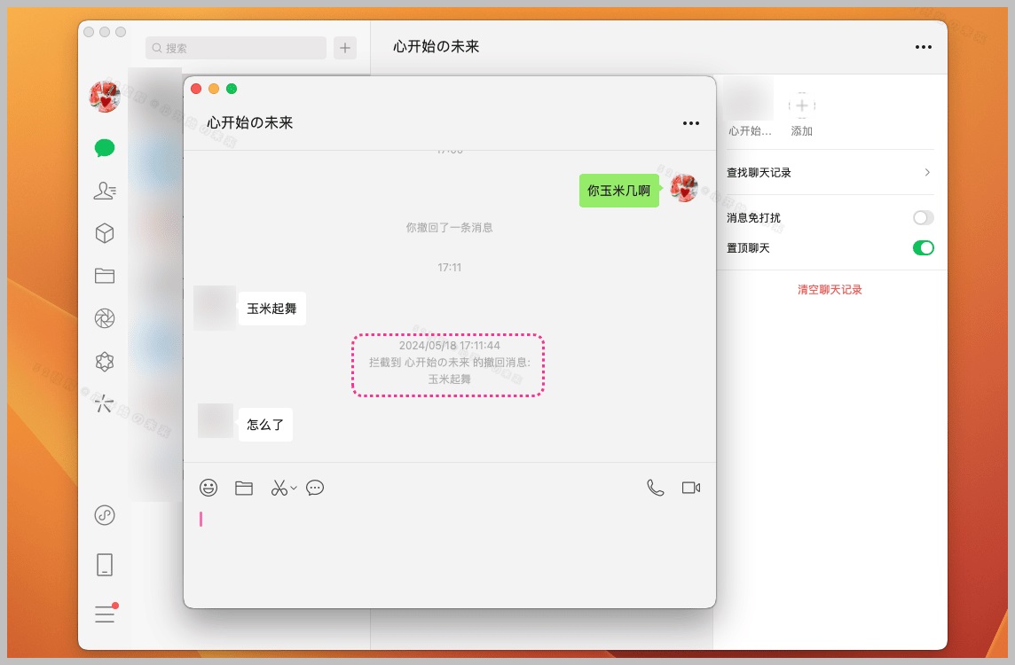 微信多开&防撤回工具WeChatHooks v1.2-3 单文件版Mac - 软件个锤子