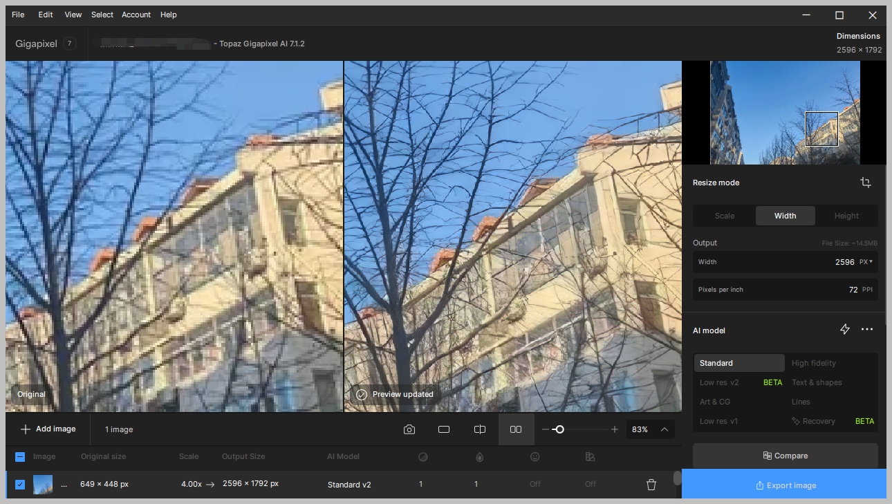 AI智能图像无损放大工具 Topaz Gigapixel AI v7.2.0 激活版 Win/Mac
