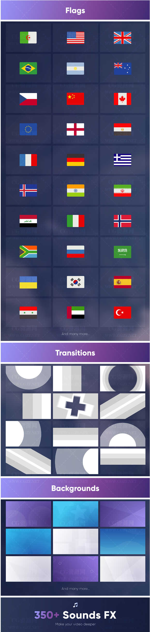 [AE预设+脚本] 1000+数据信息柱状图饼状图趋势步骤图指示线文字标题动画 Infographic Elements