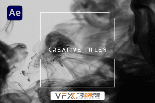 [AE模板] 创意水墨背景文字标题展示片头动画 Creative Titles