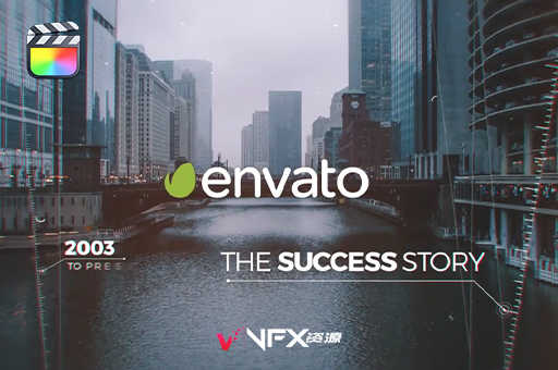 [FCPX模板] 公司企业时间线发展历程图文幻灯片展示片头 Elegant Timeline Slideshow