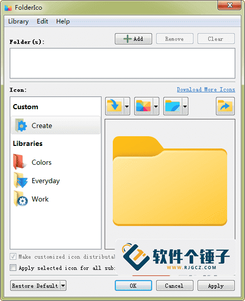 文件夹图标修改软件 Teorex FolderIco v8.1.3 英文版【软件个锤子·R4709】
