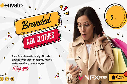 [AE模板] 商品促销打折图形包装宣传元素动画 Big Sale Super Promo