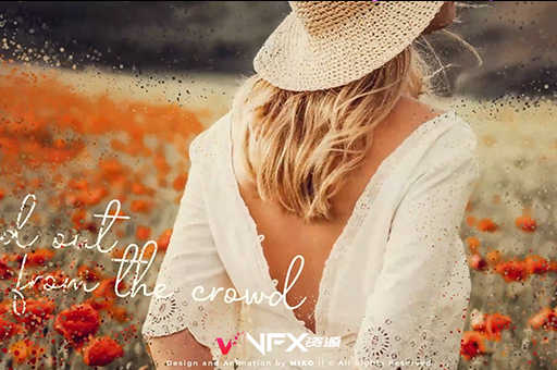 [AE模板] 优雅圆形粒子汇聚图片介绍展示幻灯片开场动画 Particles Slideshow