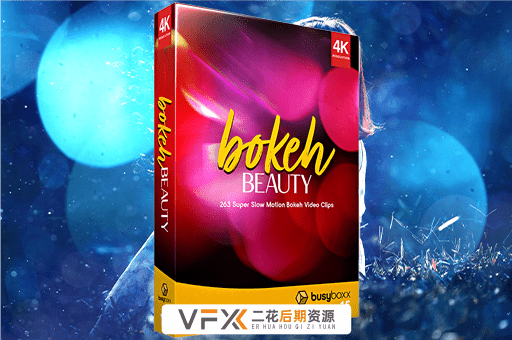 [特效素材] 263个镜头散景彩色光斑闪烁炫光叠加动画 BusyBoxx V15 Bokeh Beauty