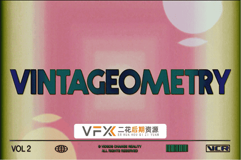 [其他] 40+个经典70年代VCR复古运动图形元素 Vintage-Inspired Motion Elements