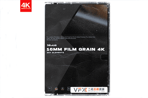 [其他] 23个复古16mm电影胶片颗粒效果叠加 Blindusk 16mm FILM GRAIN