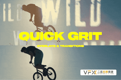 [特效素材] 50种涂鸦污渍混乱纹理动画素材 QUICK GRIT