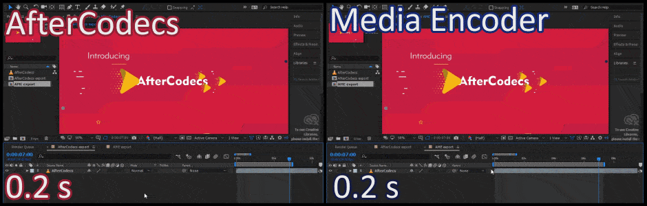 [AE/PR/AME插件] 特殊编码加速输出 AfterCodecs v1.10.13 支持Win/Mac