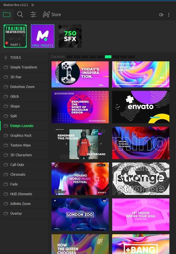 [AE脚本] 1200种图形动画无缝转场效果预设包 Motion Bro-Presets v5