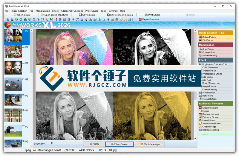 轻量级专业图像编辑美化软件 FotoWorks XL 2026 v26.0.1 英文版【软件个锤子·R4807】