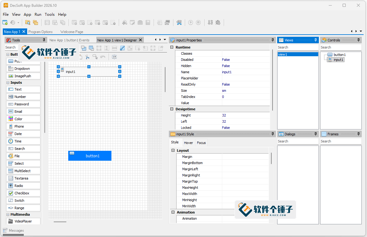 Web可视化开发工具 DecSoft App Builder v2026.22 | 软件个锤子 | R5092
