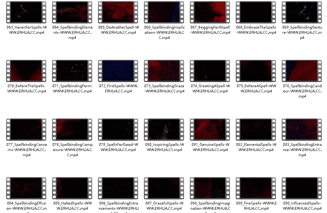 [特效素材] 91个粉末颗粒溶解流动4K视频动画