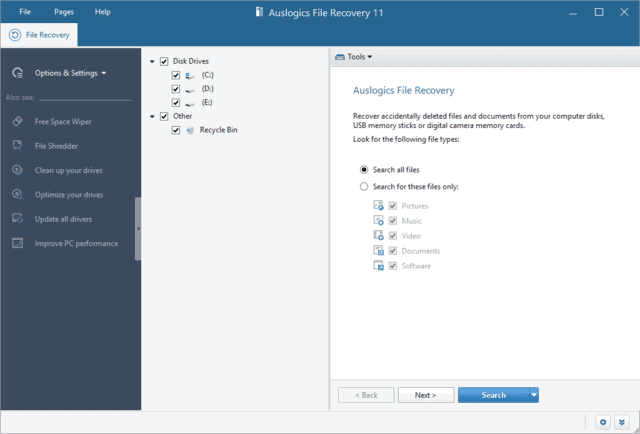 丢失文件恢复软件 Auslogics File Recovery v12.2.0.6 便携版 | 软件个锤子 | R5000