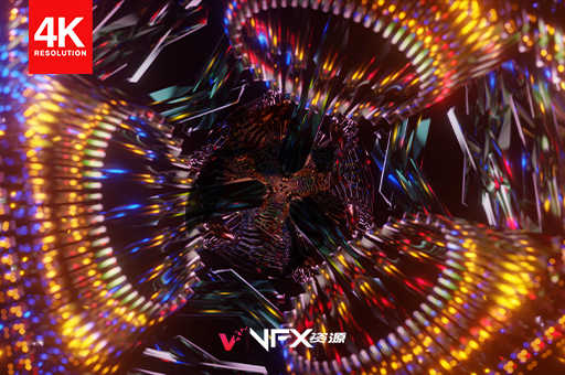 [背景素材] 10种迷幻KTV迪吧夜店舞台霓虹灯隧道万花筒VJ视频背景