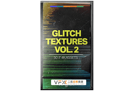 [转场素材] 50个CRT电视故障干扰毛刺视频 GLITCH TEXTURES V2