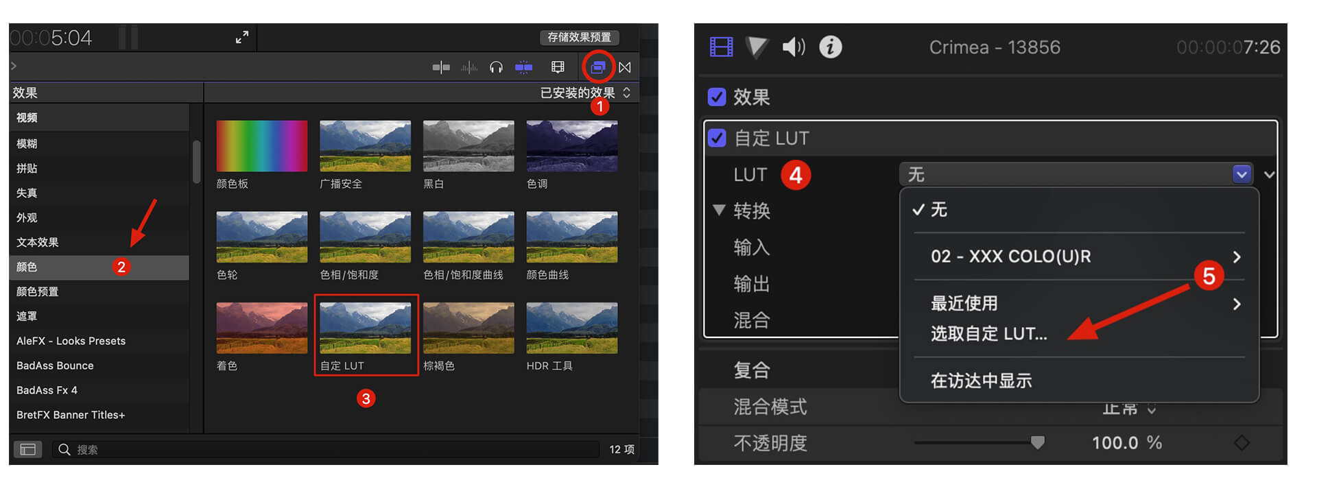 [FCPX/PR/达芬奇工作流教程] 导入加载使用LUTs预设教程