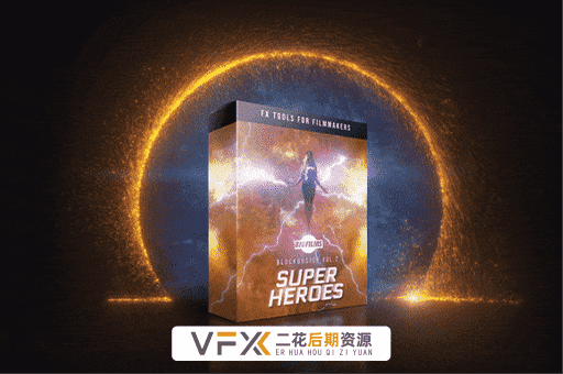 [特效素材] 242个超级英雄魔法能量电流雷电火焰传送门电影特效合成动画 SUPERHEROES Pack
