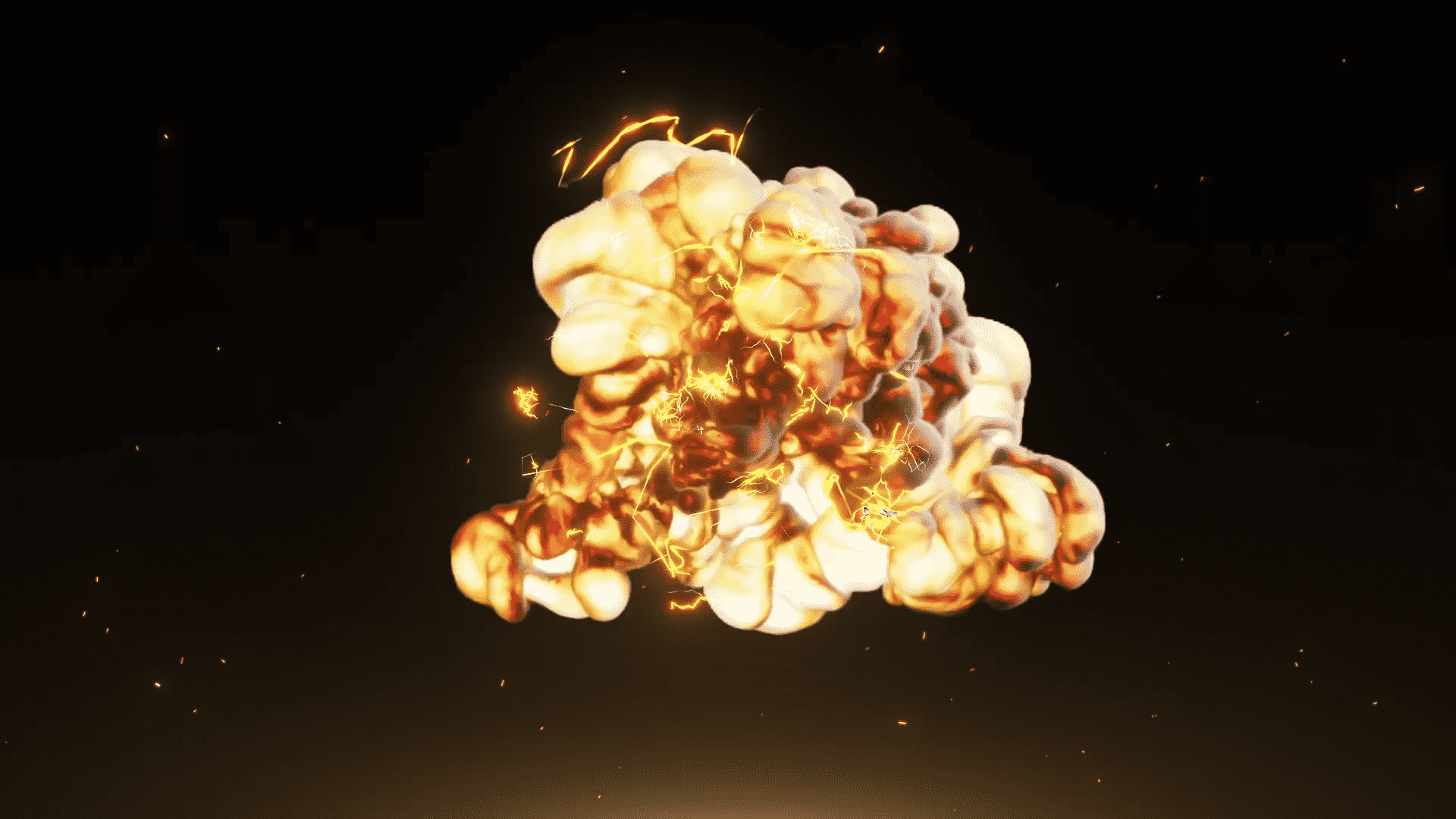 [AE模板] 爆炸烟雾电流炫酷logo展示特效动画 Electric Explosion Logo Reveal