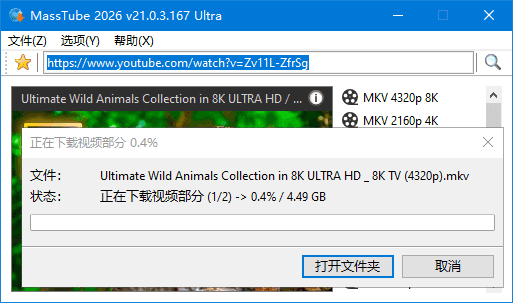 YouTube视频下载软件 MassTube Ultra v21.5.2.193 多语便携版【软件个锤子·R4811】