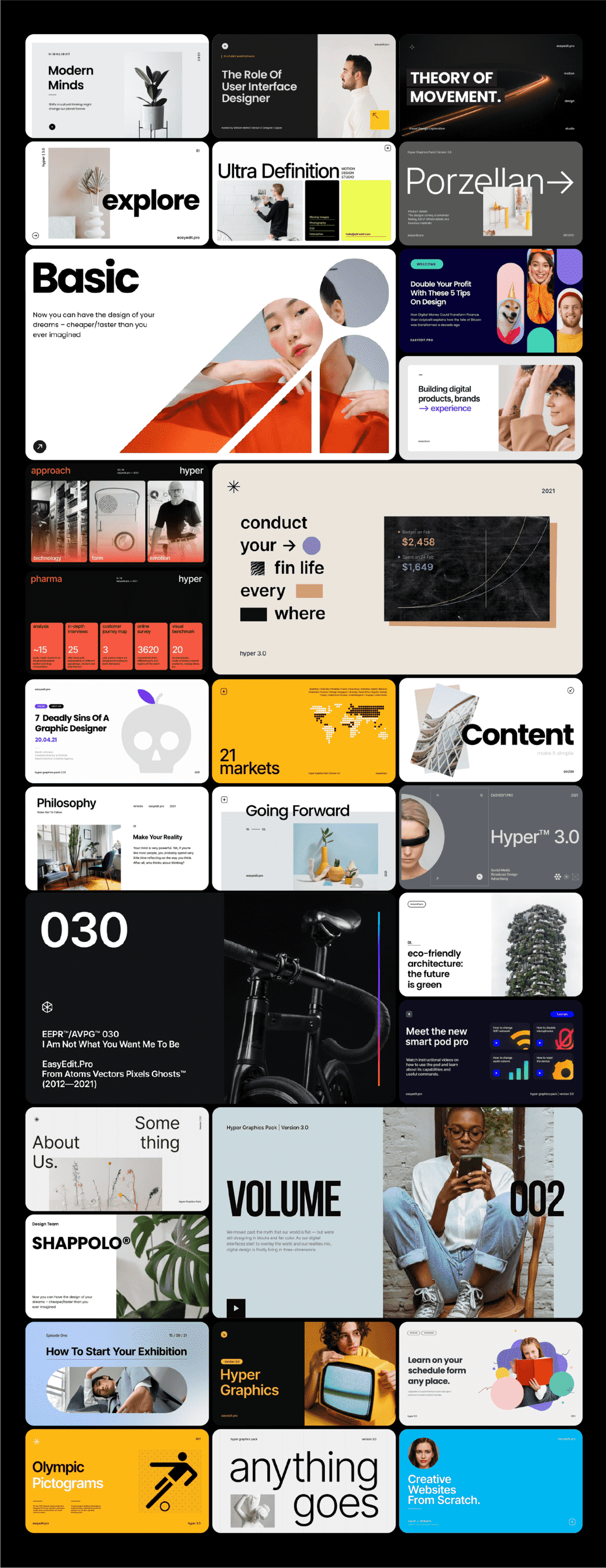 [AE脚本] 1650+文字图片排版字幕条信息数据指示线背景Logo社交网络视频包装元素动画包 V3.0