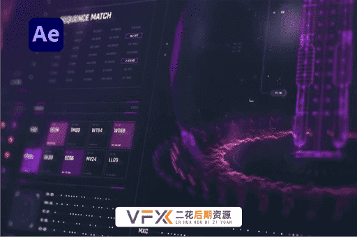 [AE模板] 160+个HUD全息元素和8组屏幕界面设计动画