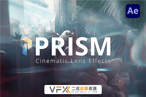 [AE模板] 梦幻棱镜折射视觉特效预设 Prism – Lens Effects