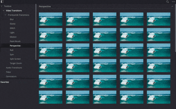 [达芬奇模板] 300组摄像机聚焦冲击模糊信号损坏旋转无缝视频转场预设