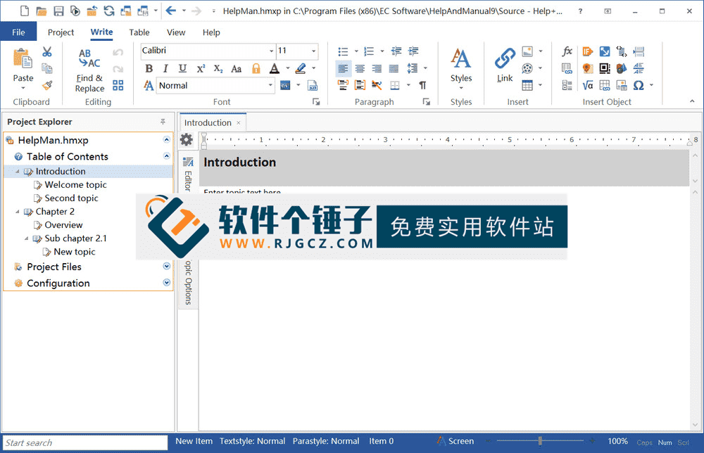 专业文档编辑软件 Help & Manual v10.0.3 英文版 支持CHM多格式输出【软件个锤子·R4855】