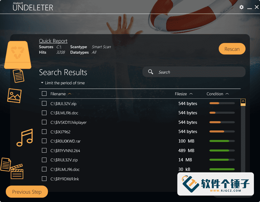 数据恢复软件 Abelssoft Undeleter v8.01.56059 英文版【软件个锤子·R4689】