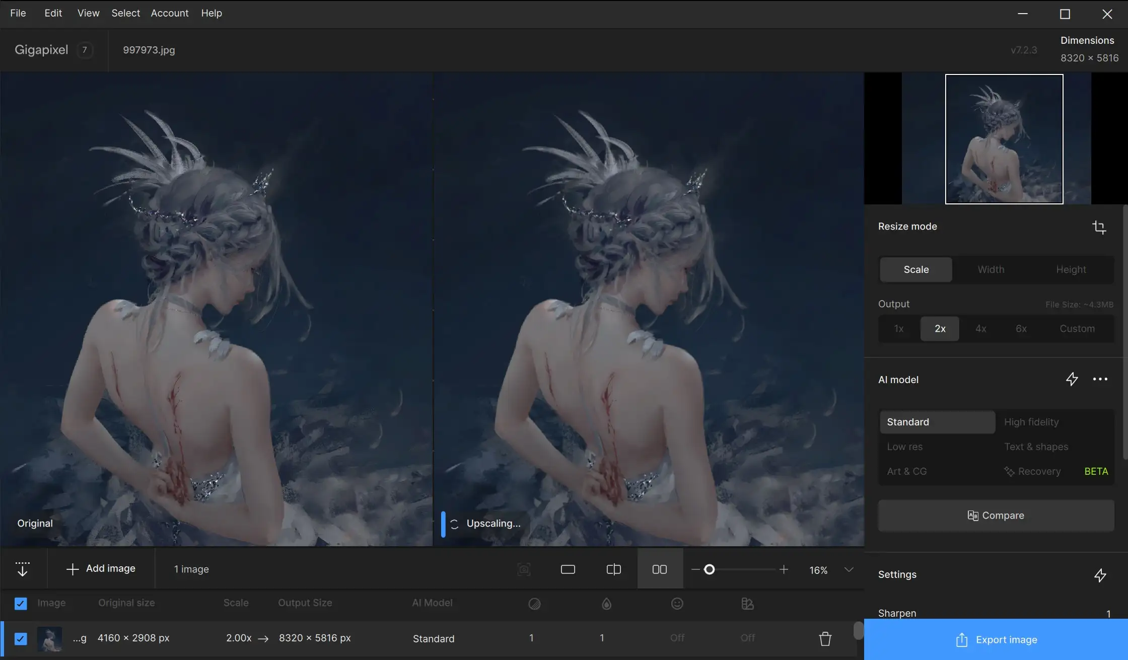 AI智能图片无损放大工具 Topaz Gigapixel AI v7.4.5 激活版【软件个锤子·R1039】