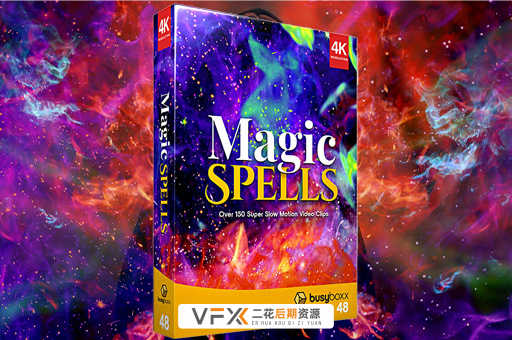 [特效素材] 153个魔法粒子烟雾火焰特效动画素材 BusyBoxx V48 Magic Spell