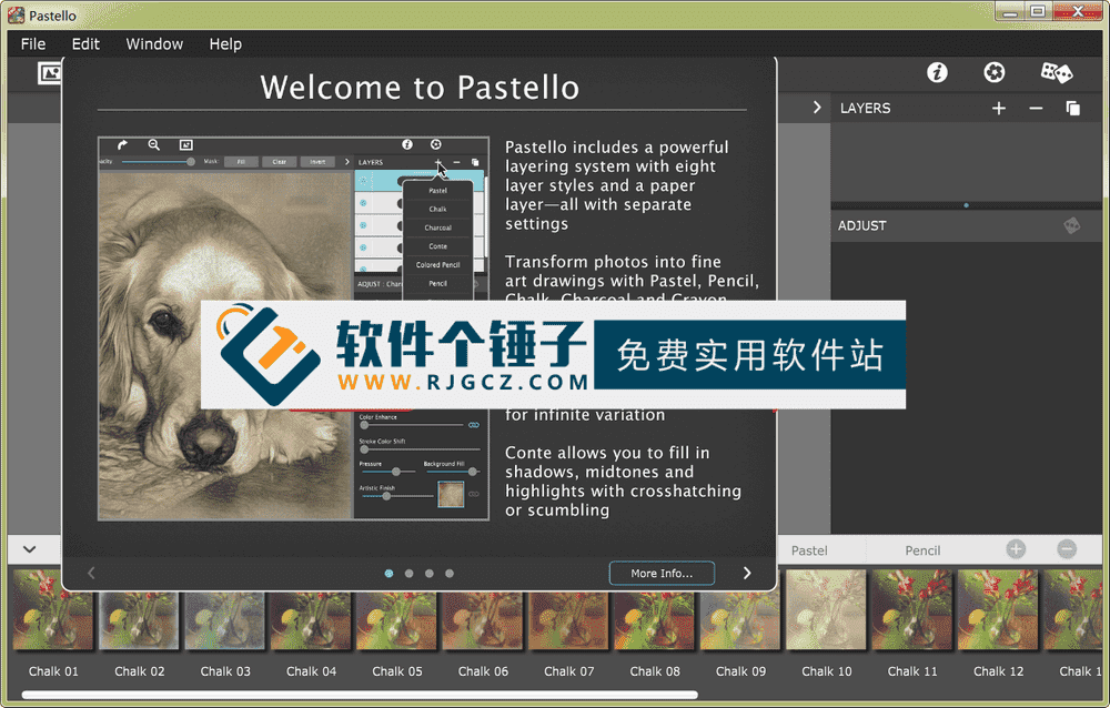 图像转铅笔蜡笔效果软件 JixiPix Pastello v6.0.10 英文版【软件个锤子·R4797】