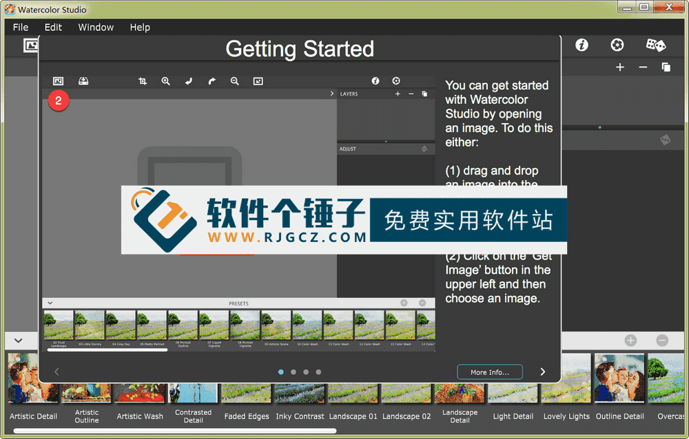图像水彩画软件 Jixipix Watercolor Studio v1.4.22 英文版【软件个锤子·R4798】