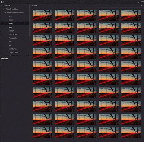 [达芬奇转场] 300组摄像机聚焦冲击模糊信号损坏旋转无缝视频转场预设