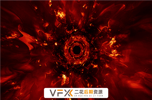 [特效素材] 14个火焰燃烧时空隧道穿梭特效循环素材
