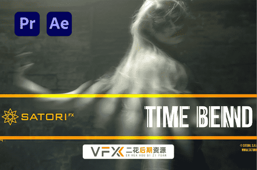 [AE/PR插件] 时间映射帧混合紊乱扭曲视觉特效插件 Time Bend v1.0.0 中文汉化版 支持Win
