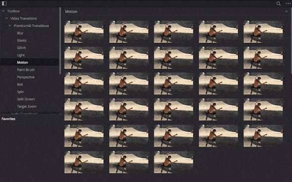 [达芬奇转场] 300组摄像机聚焦冲击模糊信号损坏旋转无缝视频转场预设