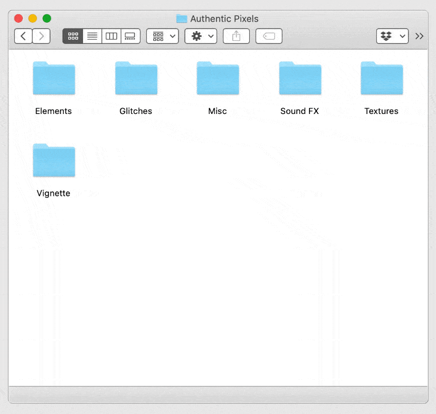 [其他] 复古CRT纹理故障干扰转场素材+音效 Authentic Pixels