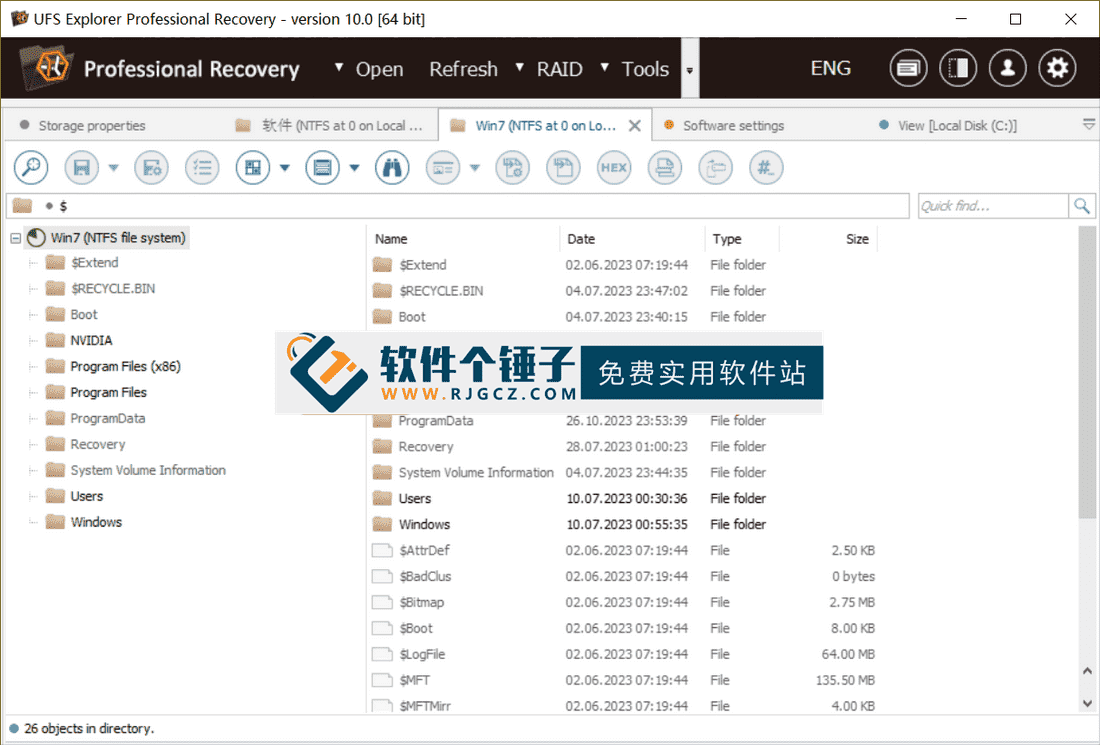 数据恢复软件 UFS Explorer Professional Recovery v10.9.0.7183 英文版【软件个锤子·R4688】