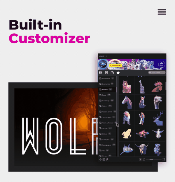 [AE预设+脚本] 2000+创意物嘴鼻眼睛手脚头发日常物品复古定格贴纸动画预设包 Collage Pack v2.1