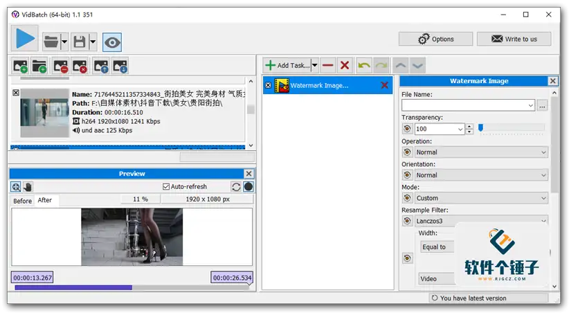 电脑端 批量视频处理软件 VidBatch v1.1.351 无限制英文版【软件个锤子·R2415】