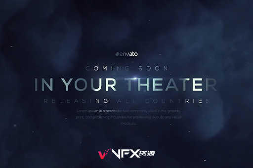 [AE模板] 震撼大气黑暗宇宙烟雾标题特效电影预告片 The Space Trailer