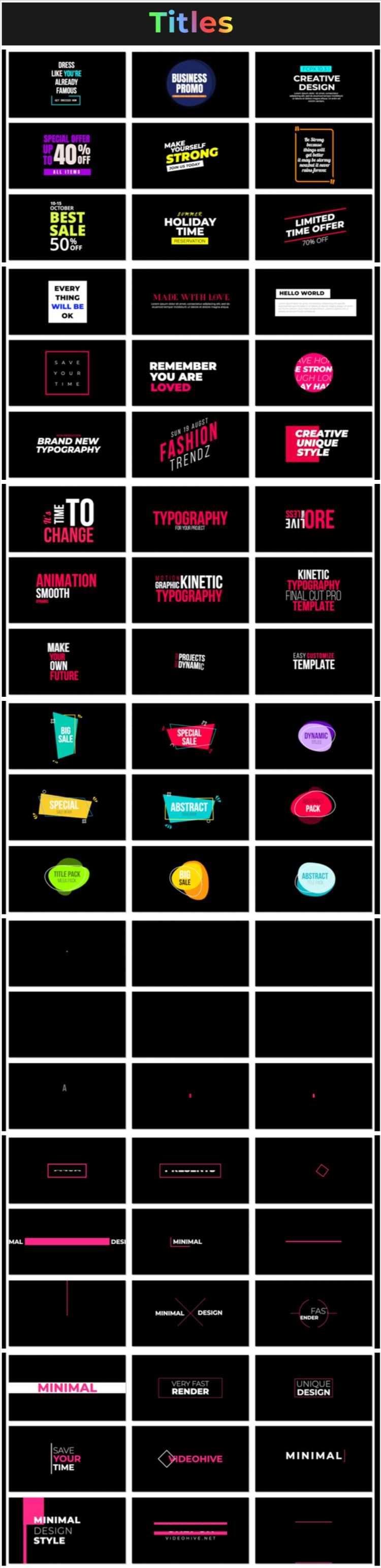 [FCPX插件] 超级影视创作者标题转场效果LUTS调色集合包 Super Creators Pack