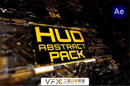 [AE模板] 500组高科技感HUD科幻元素UI界面动画 500 HUD Abstract Pack