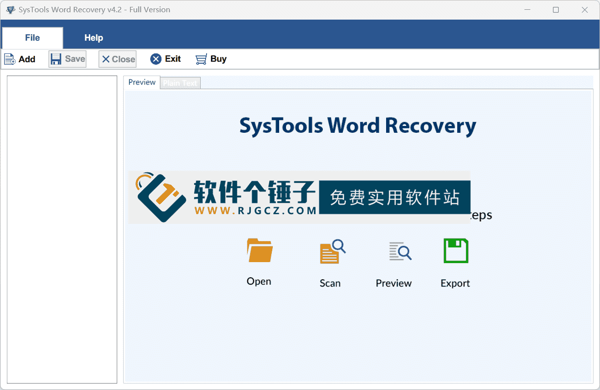 损坏Word文件修复软件 SysTools Word Recovery v4.2.0 英文版【软件个锤子·R4692】
