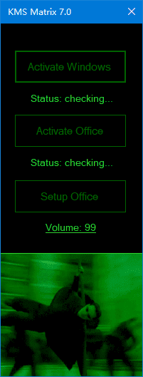Windows Office⼀键激活⼯具 KMS Matrix v7.0 绿色版【软件个锤子·R2550】