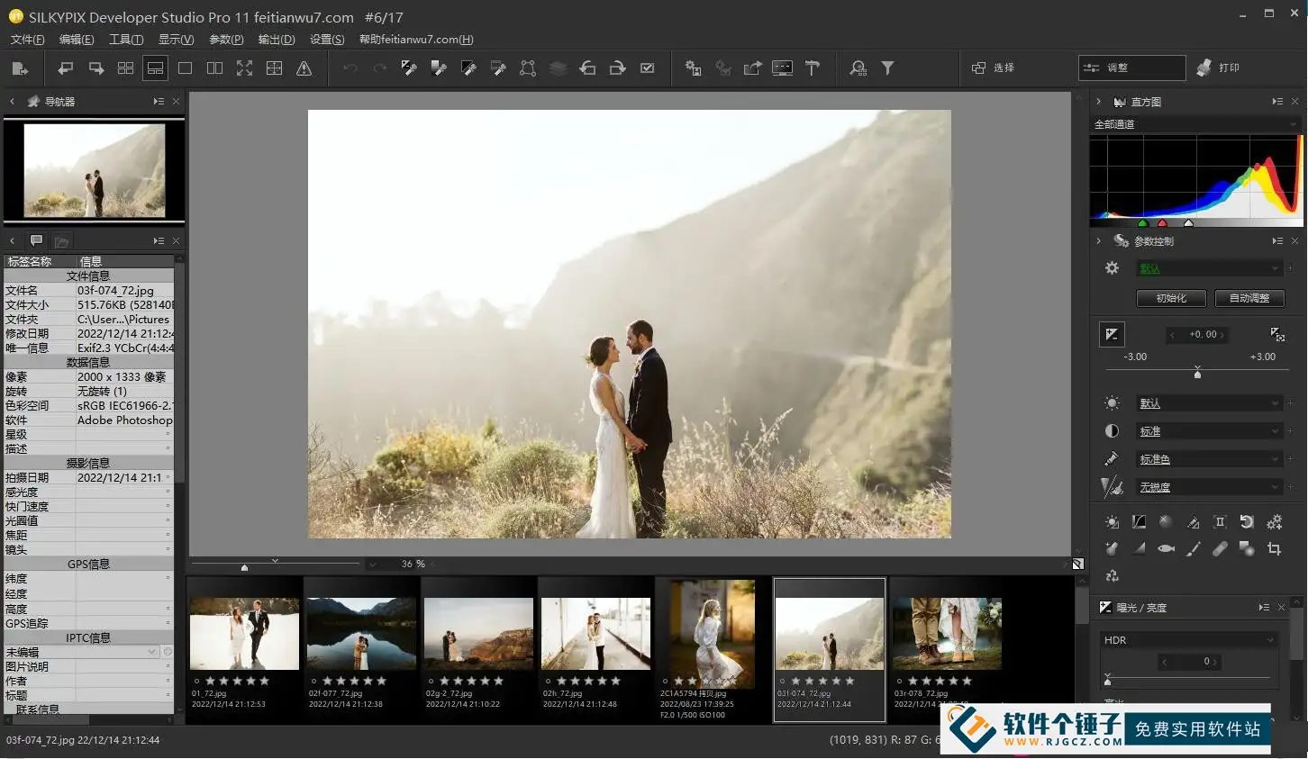 RAW图像编辑处理 SILKYPIX Developer Studio Pro v12.0.4.0 激活版【软件个锤子·R2582】