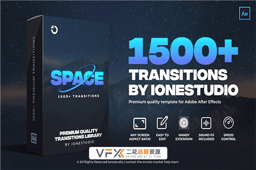 [AE脚本] 1500组摄像机聚焦信号损坏图形水墨笔刷模糊无缝视频转场预设