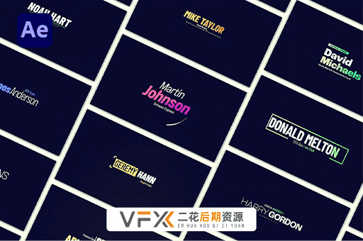 [AE/PR模板] 100种现代时尚宣传字幕条标题动画 Lower Thirds Pack